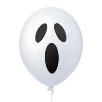 Balão Festa Halloween Bexiga Fantasma p/ Decoração Temática Nº11 c/ 25 Unidades