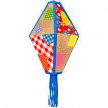 Balão Festa Junina 3D EVA Com Franja Estampado Azul Gigante 60cm Decoração São João Resistente a Chuva e Sol Balão Festa Junina 3D EVA Com Franja Estampado Azul Gigante 60cm Decoração São João Resistente a Chuva e Sol
