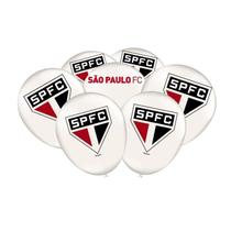 Balão Festa Time São Paulo 25 UNIDADES Bexiga Decoração SPFC Futebol