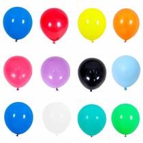 Balão Festball Bexiga Liso 12 Polegadas 25 Unidades
