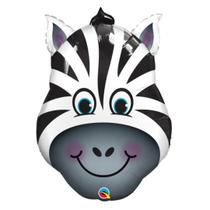 Balão Foil Cabeça de Zebra 32'' (81 cm) Balão Foil Cabeça de Zebra 32'' (81 cm)