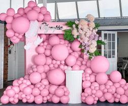 Balão Garland Pinbra Double Stuffed Dusty Rose Rosa Claro