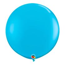 Balão Gigante de Festa em Latex 3ft (90cm) - Robin's Blue (Azul) - 2 unidades - Qualatex - Rizzo