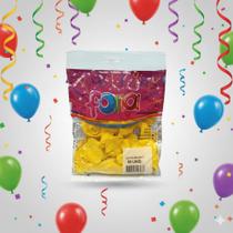 Balão Happy Day 6,5 Polegadas c/50 UNI AMARELO