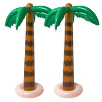 Balão Inflável Grande Em Forma De Palmeira 2pcs Decoração Para Festa Na Praia Ou Piscina Acessório