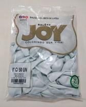 Balão Joy N8 branco 50 unidades