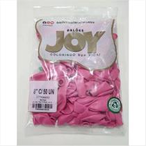 Balão Joy N8 rosa fúcsia com 50 unidades