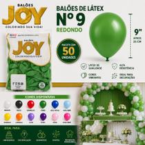 Balão Joy Nº 9 Bexiga de Látex 50 Unidades Alta Qualidade Profissional - Escolha a Cor Balão Joy Nº 9 Bexiga de Látex 50 Unidades Alta Qualidade Profissional - Escolha a Cor