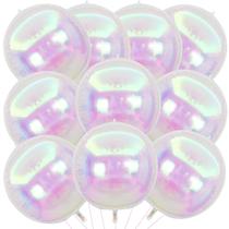 Balão KALOR Iridescent Mylar 4D 56 cm redondo 22 polegadas 10 unidades