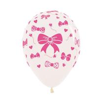 Balão Laços Rosa Impressão 360º R12 12un 39001235 Balloons Balão Laços Rosa Impressão 360º R12 12un 39001235 Balloons