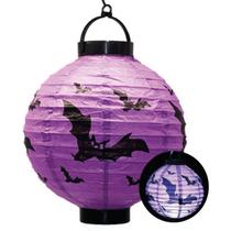 Balão Lanterna De Led Morcego Halloween