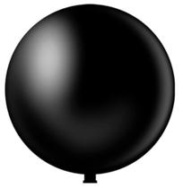 Balão Látex 250 Fat Ball Preto 30" 76 Cm 1 Und Pic Pic