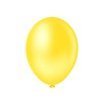 Balão Látex Amarelo 8 Polegadas - 50 Unidades - Aluá Festas