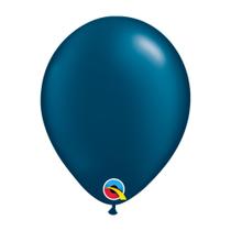 Balão Látex Azul Noite Perolado 5 Pol Unit Qualatex 43589u