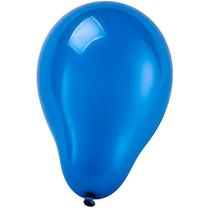 Balão Látex Azul Redondo 9 Pol 50un