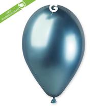 Balão Látex Azul Shiny 13 Pol Pc 25un Gemar 129250