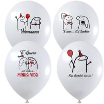 Balão Látex Bexiga Estampado Flork Meme Sortidos - 10 - 25 - 50 Unidadesde 9 Polegadas - Decorado para festa amor