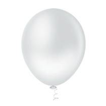 Balão Látex Branco 10 Polegadas - 50 Unidades - Aluá Festas