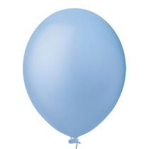 Balão Látex Candy Azul Claro - 9 Polegadas - 50 Unidades
