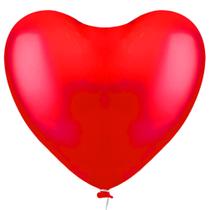 Balão Látex Coração Vermelho Paixão - 11 Polegadas - 12 Un