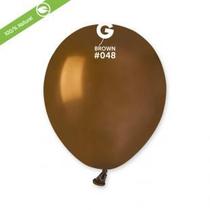 Balão Látex Marrom Brown Standard 5 Pol Pc 50un Gemar 054804