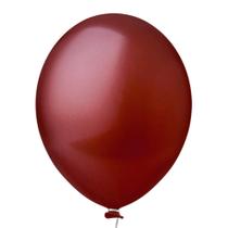 Balão Látex Marsala - 9 Polegadas - 50 Unidades