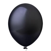 Balão Látex Preto - 9 Polegadas - 50 Unidades