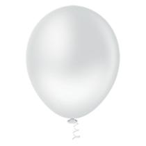 Balão Látex Redondo 10 Branco 50 Un - Pic Pic