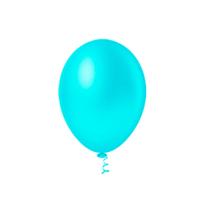 Balão Látex Redondo 5 Azul Piscina 50 Un - Pic Pic