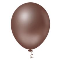 Balão Látex Redondo 8 Marrom 50 Un - Pic Pic Balão Látex Redondo 8 Marrom 50 Un - Pic Pic