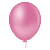 Balão Látex Redondo 9 Rosa Forte 50 Un - Pic Pic