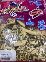 Balão látex Safari Girafa marf/mar 20cm 50un - FestBall
