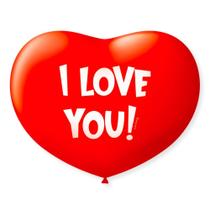 Balão Látex São Roque Decorado I Love You 9" C/25 Unidades - Balões são roque Balão Látex São Roque Decorado I Love You 9" C/25 Unidades - Balões são roque