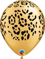 Balão Látex Unitário Safari Leopardo 5 Pol Qualatex 87144ul