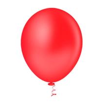 Balão Látex Vermelho 10 Polegadas - 50 Unidades - Aluá Festas