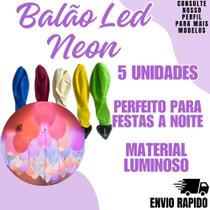 Balao Led Neon Aniversario Festa Bexiga Decoraçao Piscapisca - CRGFESTAS