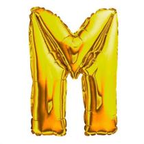 Balão Letra Gigante Metalizada Dourada - 75cm Balão Letra Gigante Metalizada Dourada - 75cm