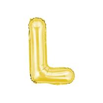 Balão Letra Metalizada Dourada Grande - 40 Cm