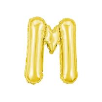 Balão Letra Metalizada Dourada Grande - 40 Cm