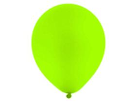 Balão Liso 9", Contém 50 Unidades, Festball - Verde Limão - 190