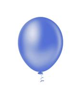 Balão Liso Redondo 16" Azul Indigo - Pacote com 12 Unidades Balão Liso Redondo 16" Azul Indigo - Pacote com 12 Unidades