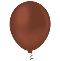 BALÃO LISO REDONDO - PIC PIC Nº 05 - MARROM - Pacote com 50 unidades BALÃO LISO REDONDO - PIC PIC Nº 05 - MARROM - Pacote com 50 unidades