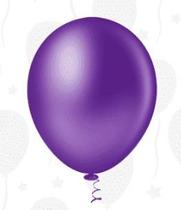 BALÃO LISO REDONDO - PIC PIC Nº 05 - VIOLETA - Pacote com 50 unidades