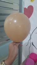 BALÃO LISO REDONDO - PIC PIC Nº 16 - MOCACCINO - Pacote com 12 unidades