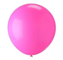 BALÃO LISO REDONDO - PIC PIC Nº16 - ROSA NEON - Pacote com 12 unidades