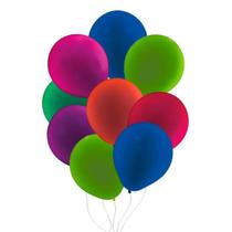 Balão Liso Sortido Neon Festball 50 Uni Tamanho 9 - Inspire Sua Festa