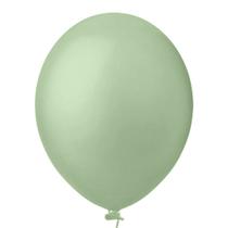 Balão Liso Verde Eucalipto Festball 50 Uni Tamanho 8 - Inspire Sua Festa