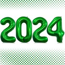 Balão Lovoir 2024 Número 2024 Verde Escuro 1m