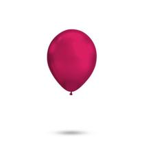 Balao marsala aluminio 5 polegadas c/25 - happy day - BALOES HAPPY DAY