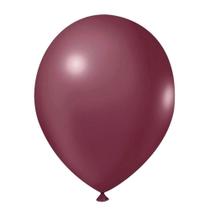 Balão Marsala de Látex - 9 Polegadas - 50 Unidades - Balões Joy